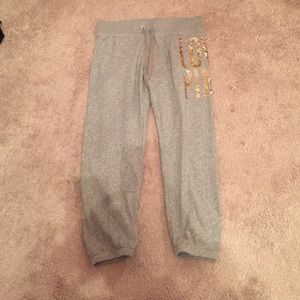 grey VICTORIA SECRET PINK sweats