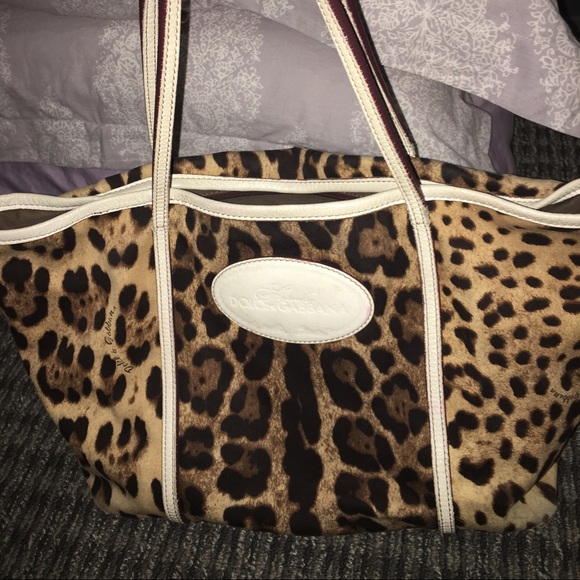 DOLCE & GABBANA LEOPARD PRINT HANGBAG
