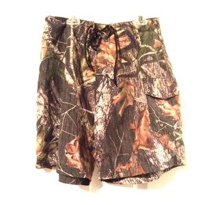 Men's camo swim trunks