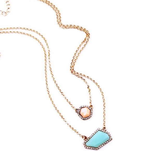 • SALE • 2 in 1 Shades of Blue/Orange Layered • - Picture 2 of 3