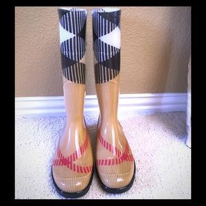 Burberry Exploded Check Rain Boot