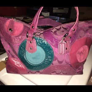 NEVER BEEN USED  deep colored COACH purse