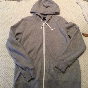 Grey And black nike hoodies