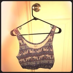 Elephant crop top