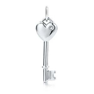 Tiffany & Co. Keys Diamond Heart Pendant