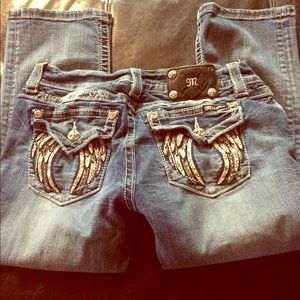 Miss me angel wing capris