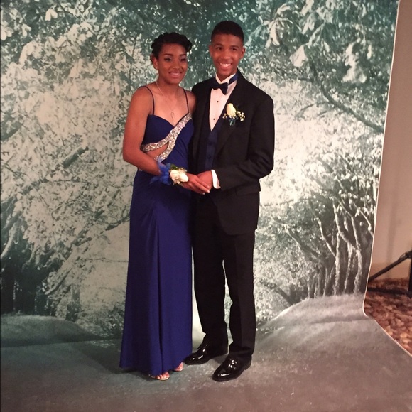 Royal blue prom dress