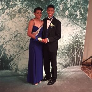 Royal blue prom dress