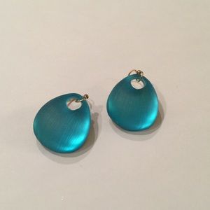 Alexis Bittar Turquoise Lucite Earrings
