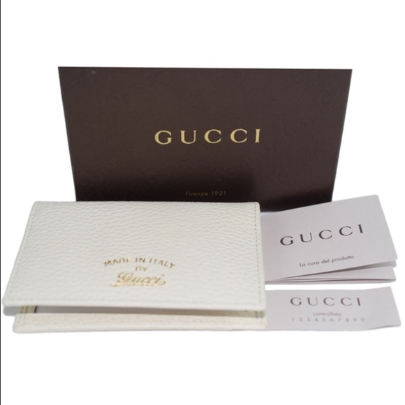 Sold NIB GUCCI Swing Leather Wallet - Off White - Picture 1 of 4