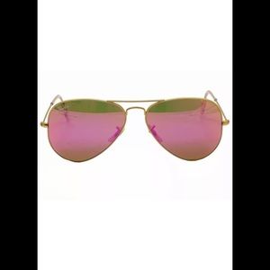 Ray ban rb3025 pink magenta flash 58mm aviator