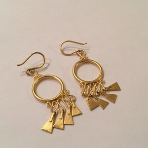 Jane Diaz Vermeil Dangle Earrings
