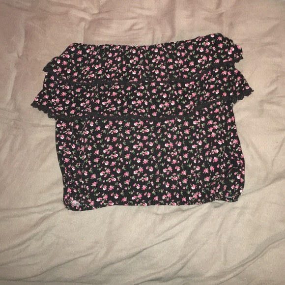 Strapless pacsun ruffle tube top