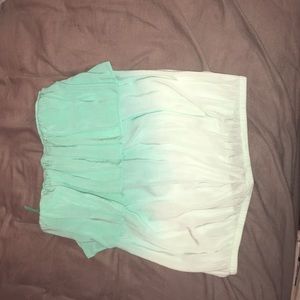 Dip dye pacsun ruffle tube top