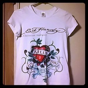 Ed Hardy tee!! Love kills slowly.