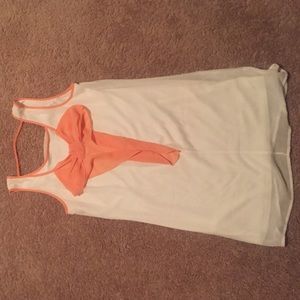 White, bow in back dress