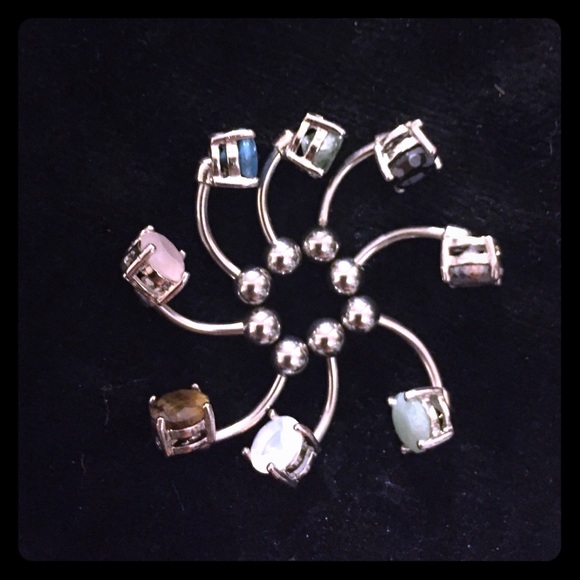 8 Stone and Gem Belly Button Rings