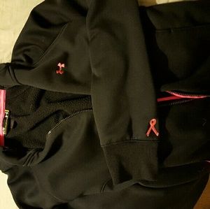 Womens under armor breast cancer zip hoodie