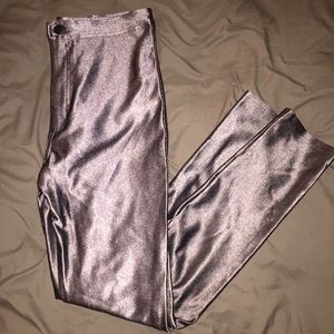 American Apparel Gray/silver disco pants