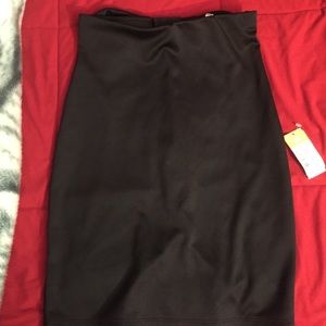 Black pencil skirt