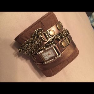 Bracelet watch and bangle both as pictured