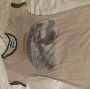 Vintage Style Unicorn T Shirt XS