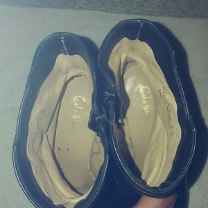 cole haan leopard booties