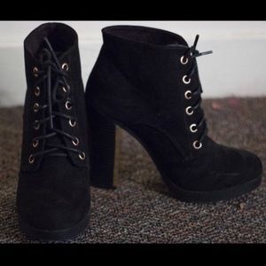 ASOS Metallic Block Heel Boots