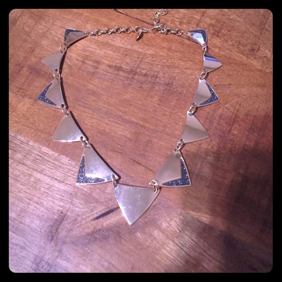 Gold spike necklace