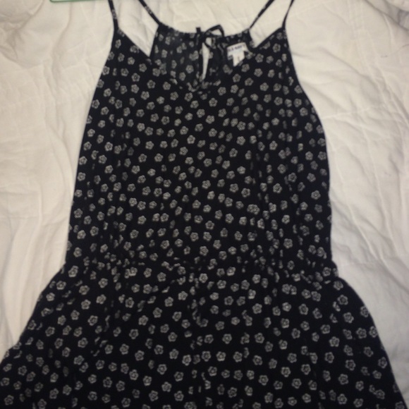 A tie neck floral dress