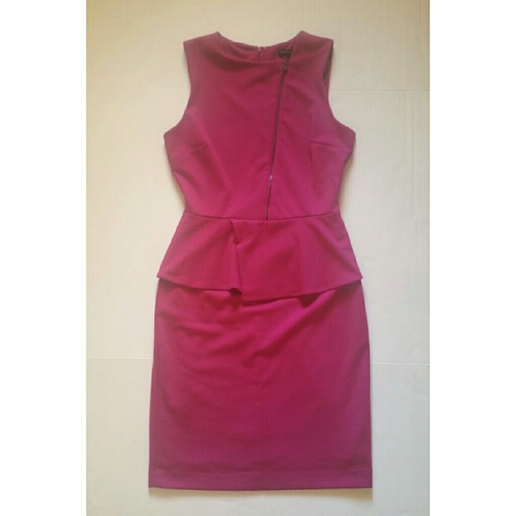 Pink Banana Republic Factory Peplum Sheath Dress