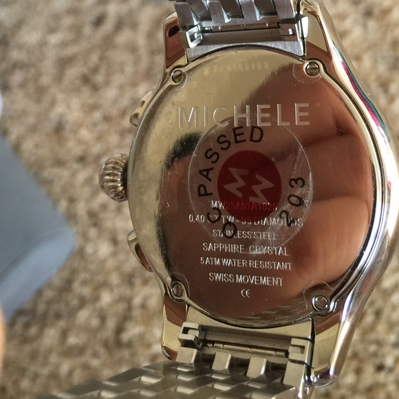 NWT Michele Jetway\' Chronograph Diamond CHRONO MOP main image 3