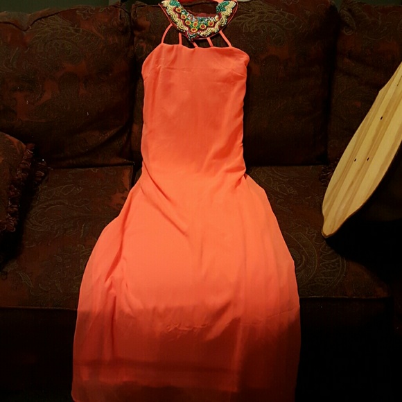 Orange Maxi Dress