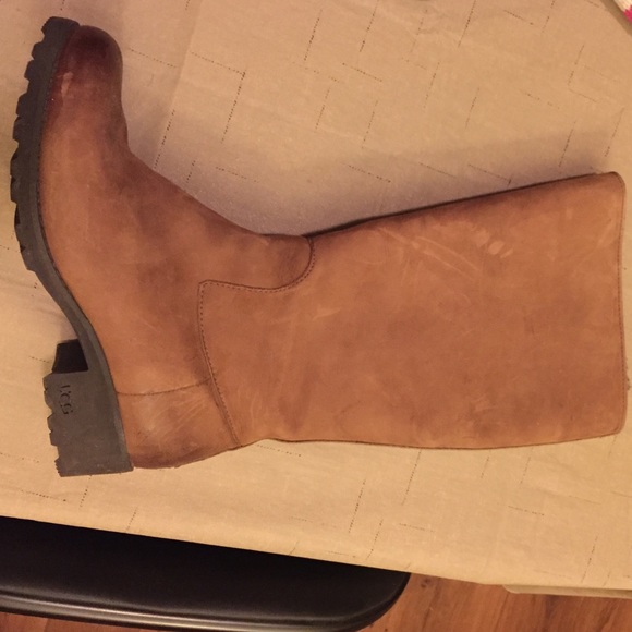 UGG leather zipper boots
