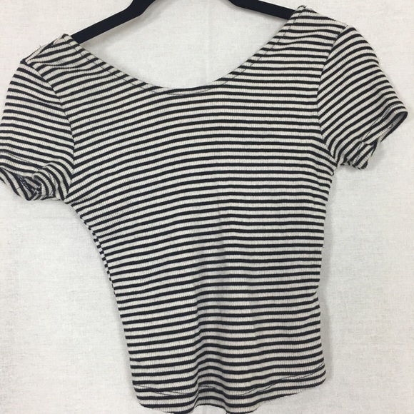 Brandy Melville striped crop top.