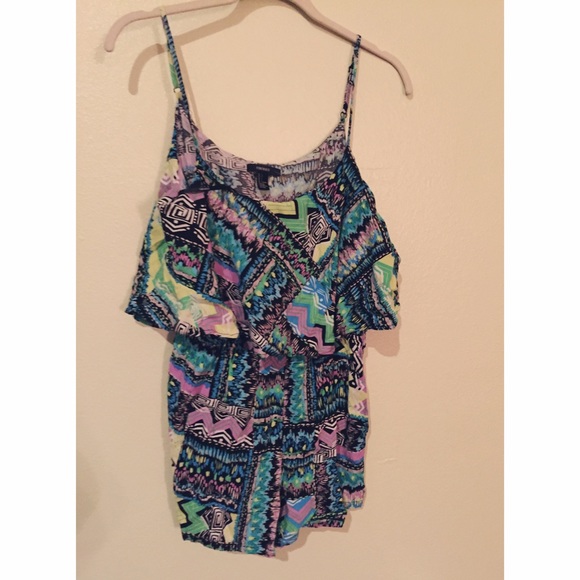 🍹Geo Print F21 Romper🍬 - Picture 2 of 2