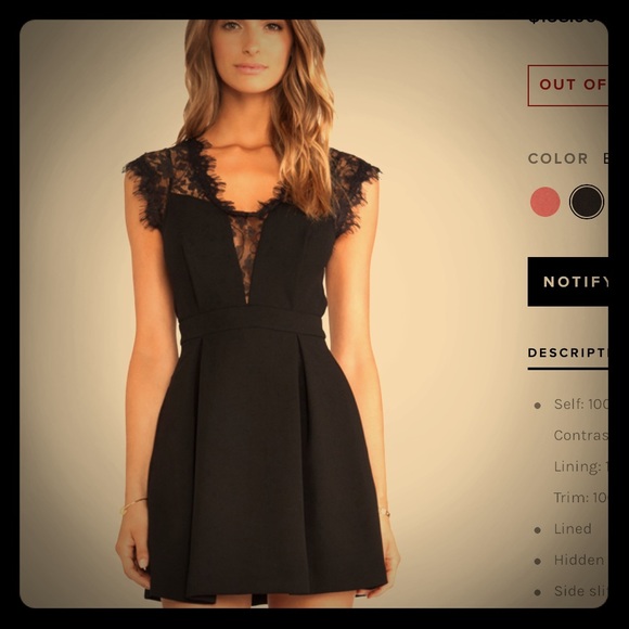 black lace dress