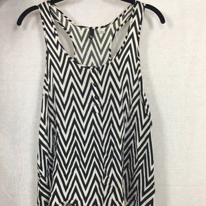 Black and white tank top