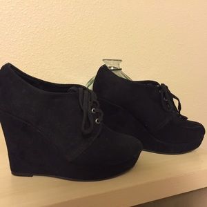 Black Wedge Shoetie (shoe/bootie)