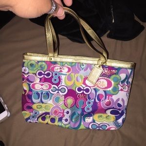 Small Coach Poppy tote