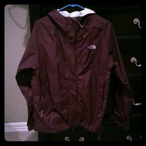 Purple North Face Rain Jacket