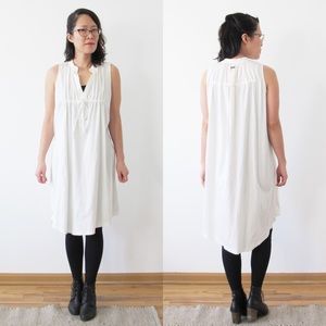 Adidas SLVR white cotton dress