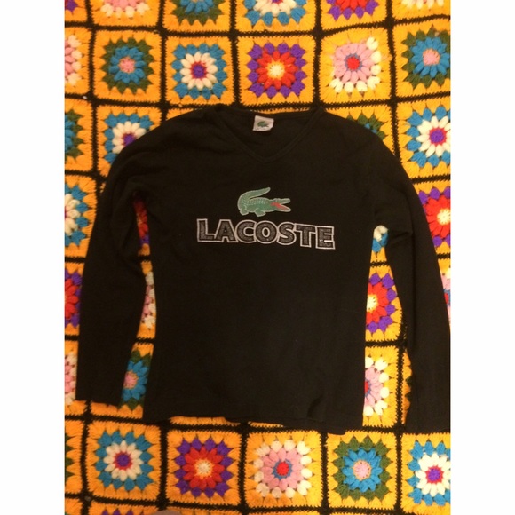 Vintage glitter Lacoste tee