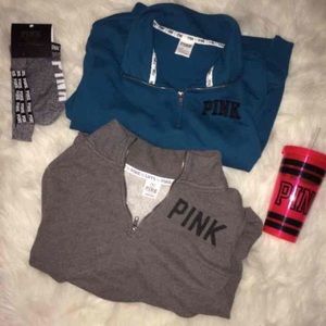 Victoria's Secret PINK half zip bundle