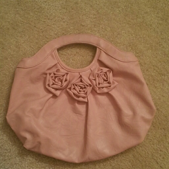 Pink Flower Clutch Purse