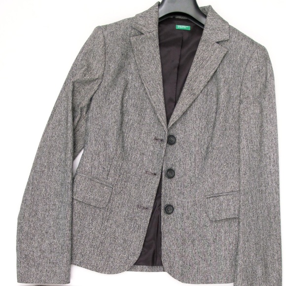 Benetton gray wool suit