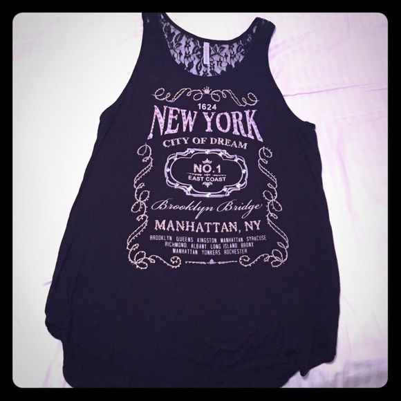 Black tank top
