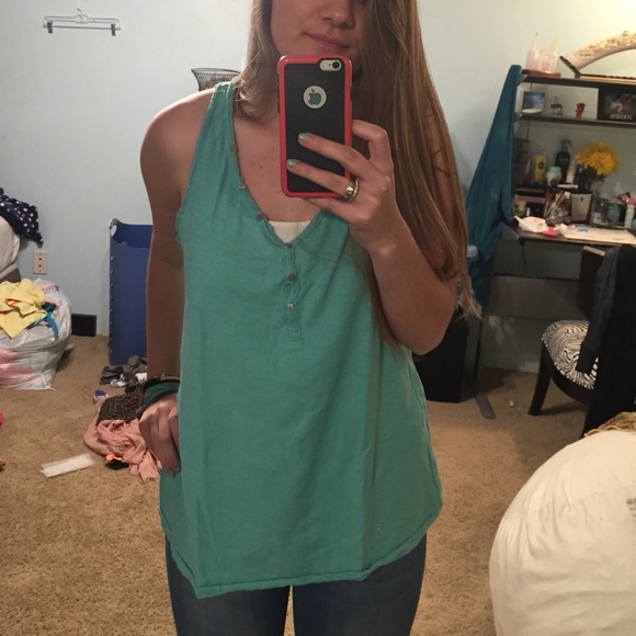 turquoise tank top - Picture 1 of 1