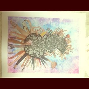 WATERCOLOR AND PAPER COLLAGE