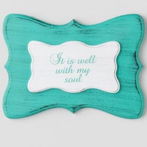 "It Is Well With My Soul" Wooden Wall Art
